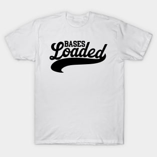 Bases Loaded Script black T-Shirt